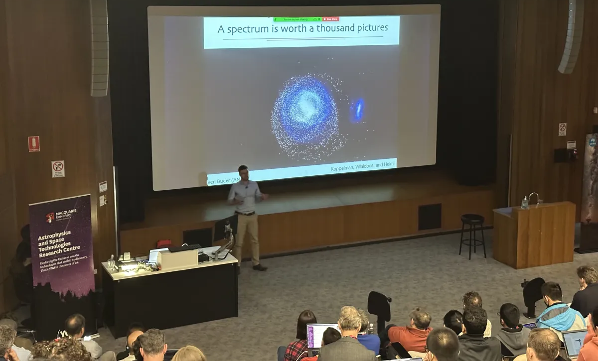 Me during one of my presentations.